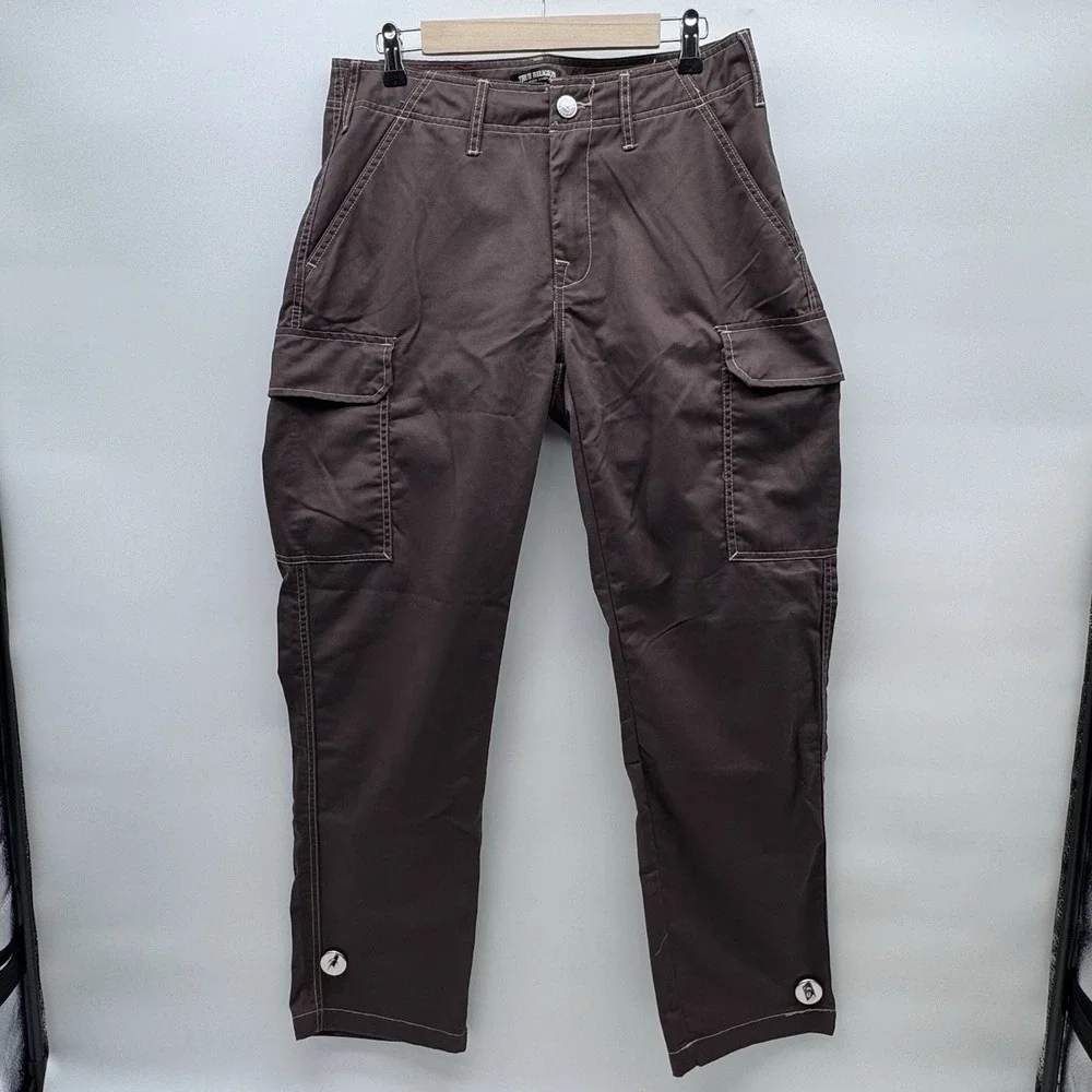 True Religion Men's Brown Bobby Cargo Pants Size 30 Street Wear Baggy NWT